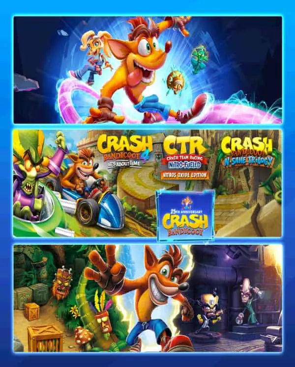 Crash Bandicoot 5 en 1 Ps5 Juego Digital