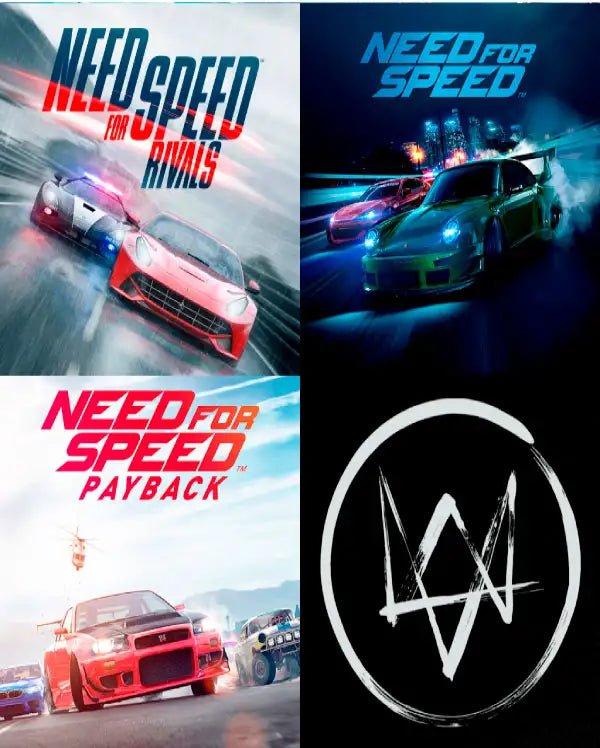 Portada o Cover de Juego Digital Need for Speed Trilogy+Watch Dog