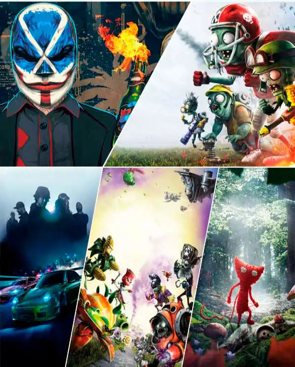 Portada o Cover de Juego Digital Nfs-Unravel-Plz2-Pvz1-Payday