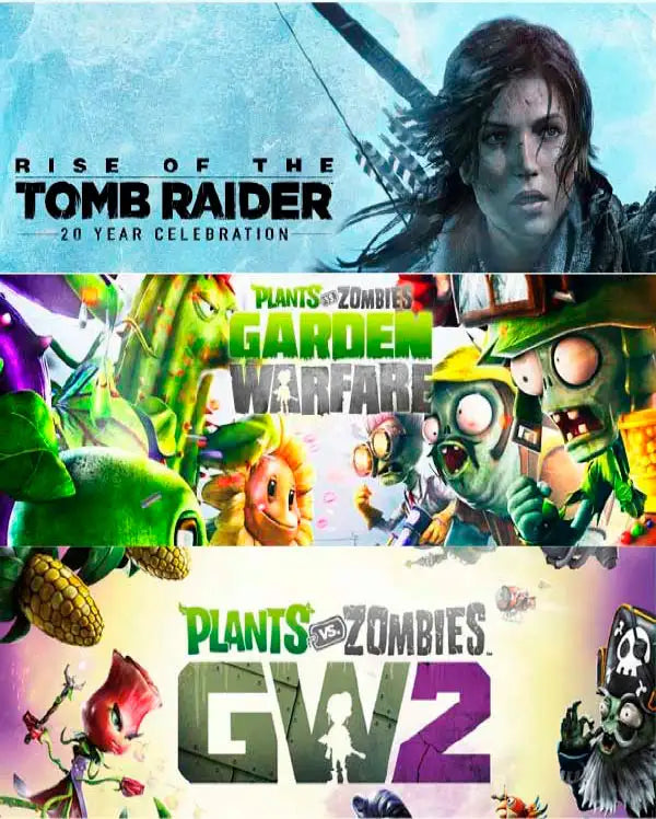 Portada o Cover de Juego Digital Rise Tomb Raider: 20+Pvz 1-2