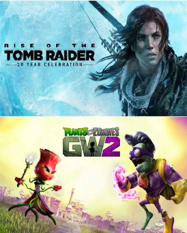 Portada o Cover de Juego Digital Tomb Raider + Plants vs. Zomb 2