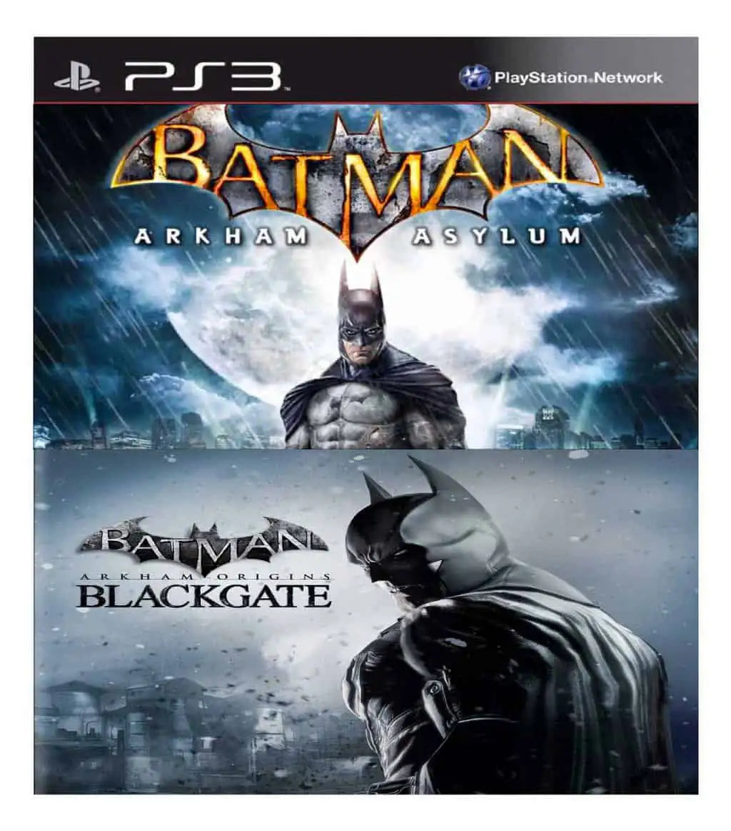 Portada o Cover de Juego Digital ps3 Batman pack Asylum Origins Blackgate ps3