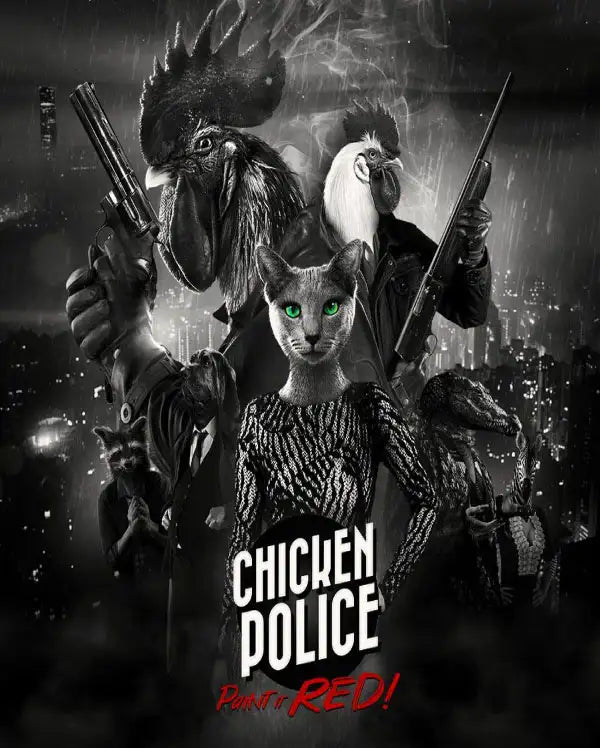 Portada o Cover de Juego Digital Chicken Police – Paint it RED!