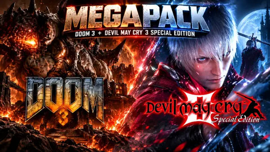 Portada o Cover de DOOM 3 + Devil May Cry 3 Special Edition Nintendo Switch 2 Juego Digital