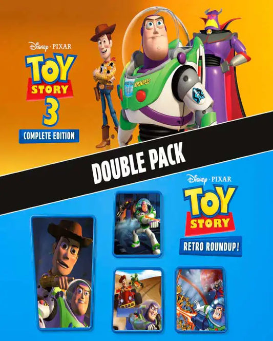 Portada o Cover de Disney/Pixar Toy Story: Retro Roundup! + Toy Story 3 Complete Edition Double Pack Ps5 Juego Digital