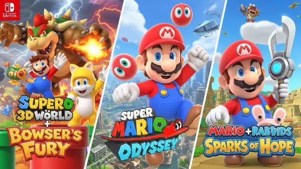 Mario + Rabbids Sparks Of Hope, Odyssey, 3D World + Bowser’s Fury Nintendo Switch Juego Digital