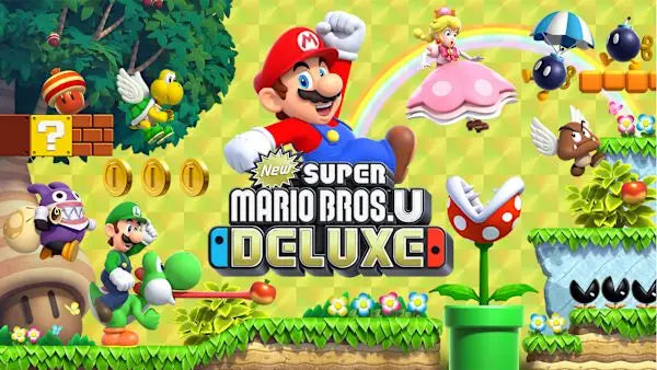 Portada o Cover de New Super Mario Bros. U Deluxe Nintendo Switch 2 Juego Digital