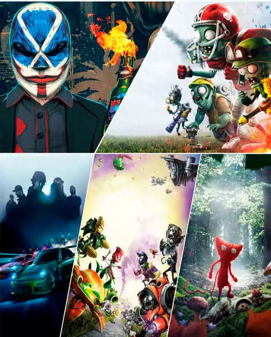 Portada o Cover de Juego Digital Nfs-Unravel-Plz2-Pvz1-Payday