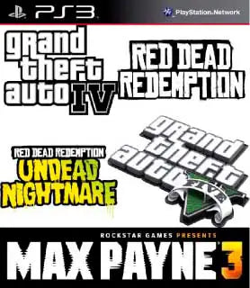 Pack gta5+gta4+Maz payne+Red Dead+Nightmar Ps3 Juego Digital