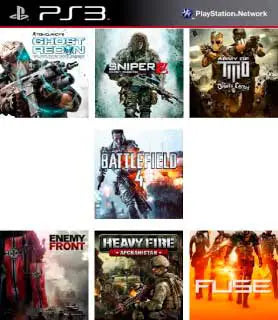 Pack shooter Ps3 Juego Digital