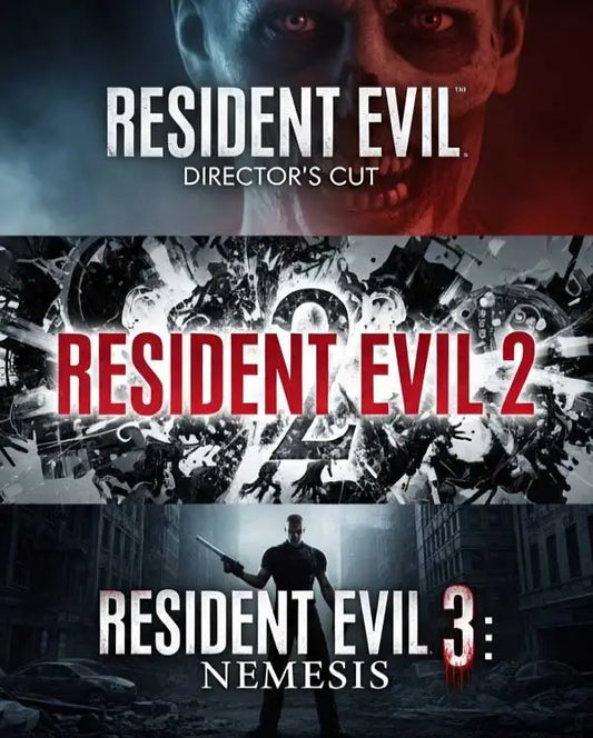 Portada o Cover de Resident Evil 1, 2, 3 (version clasica) Ps4 Juego Digital