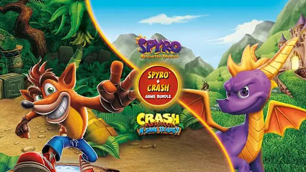 Portada o Cover de Spyro + Crash Remastered Game Bundle Nintendo Switch 2 Juego Digital
