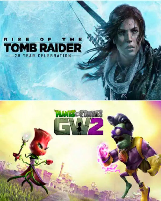 Portada o Cover de Juego Digital Tomb Raider + Plants vs. Zomb 2